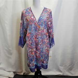 In Bloom by Jonquil Multicolored Lightweight Sheer Ribe (No Belt) Size Medium
